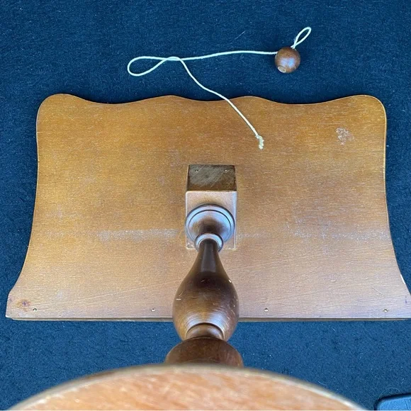 vtg Wooden Pedestal Book Stand - Picture 4 of 12